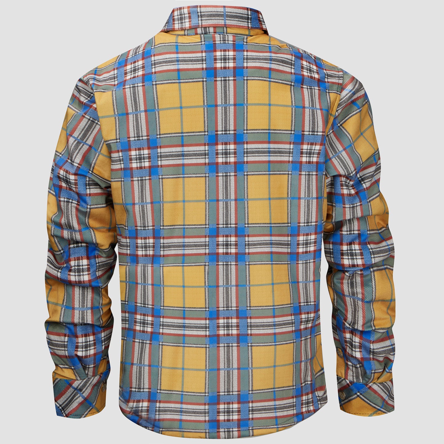 Plaid Button Down Flannel Shirt Jacket