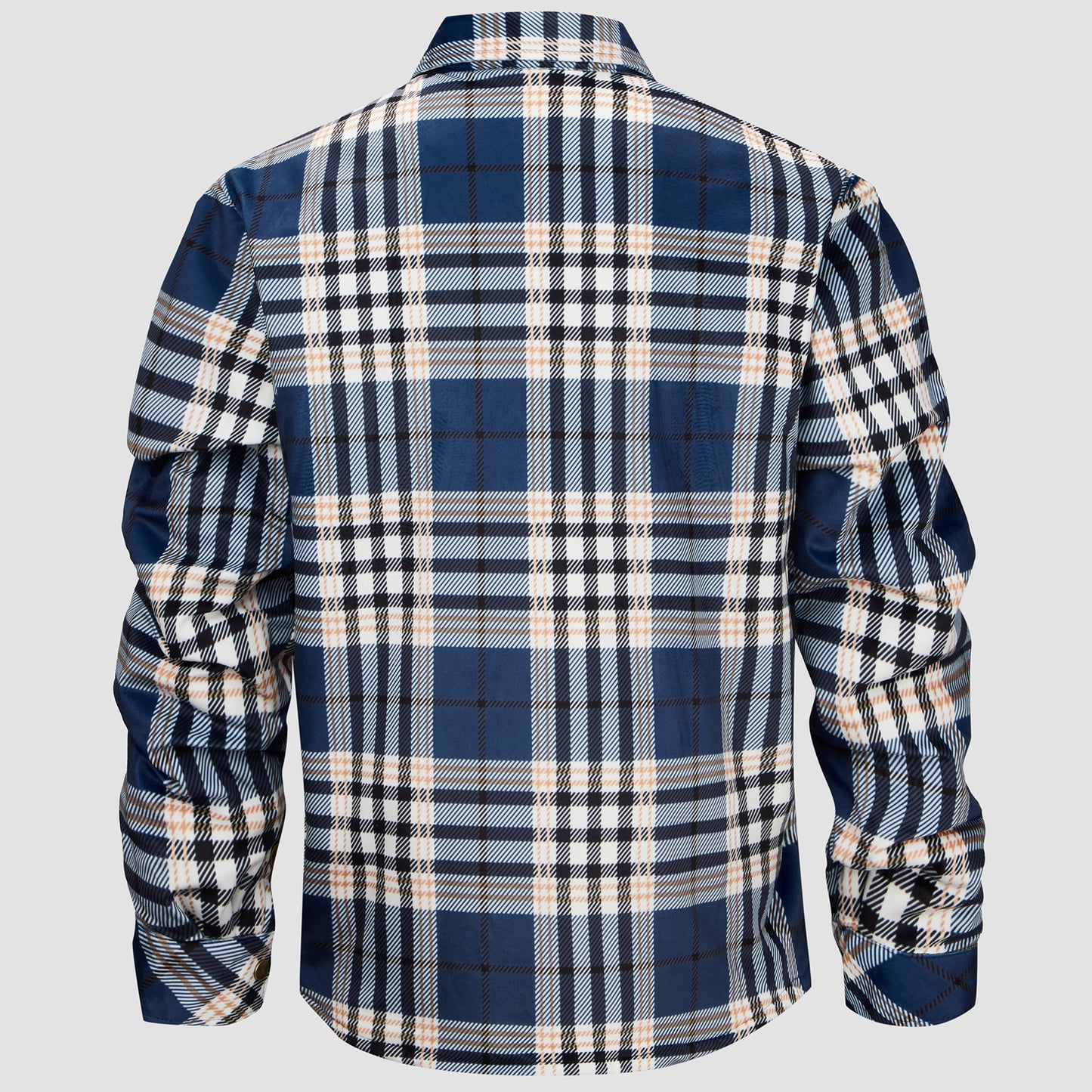 Sherpa Plaid Button Down Flannel Jacket