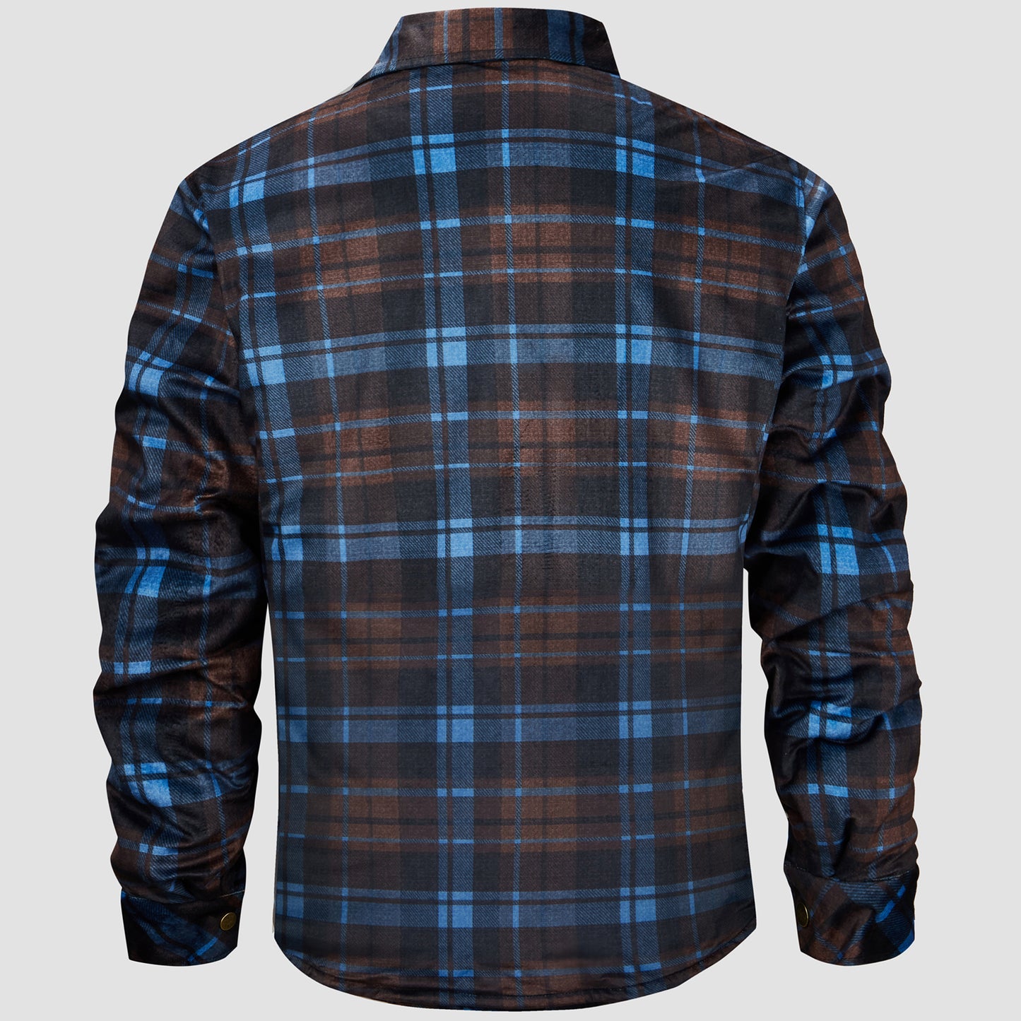 Western Flannel Plaid Button Lumber Jacket