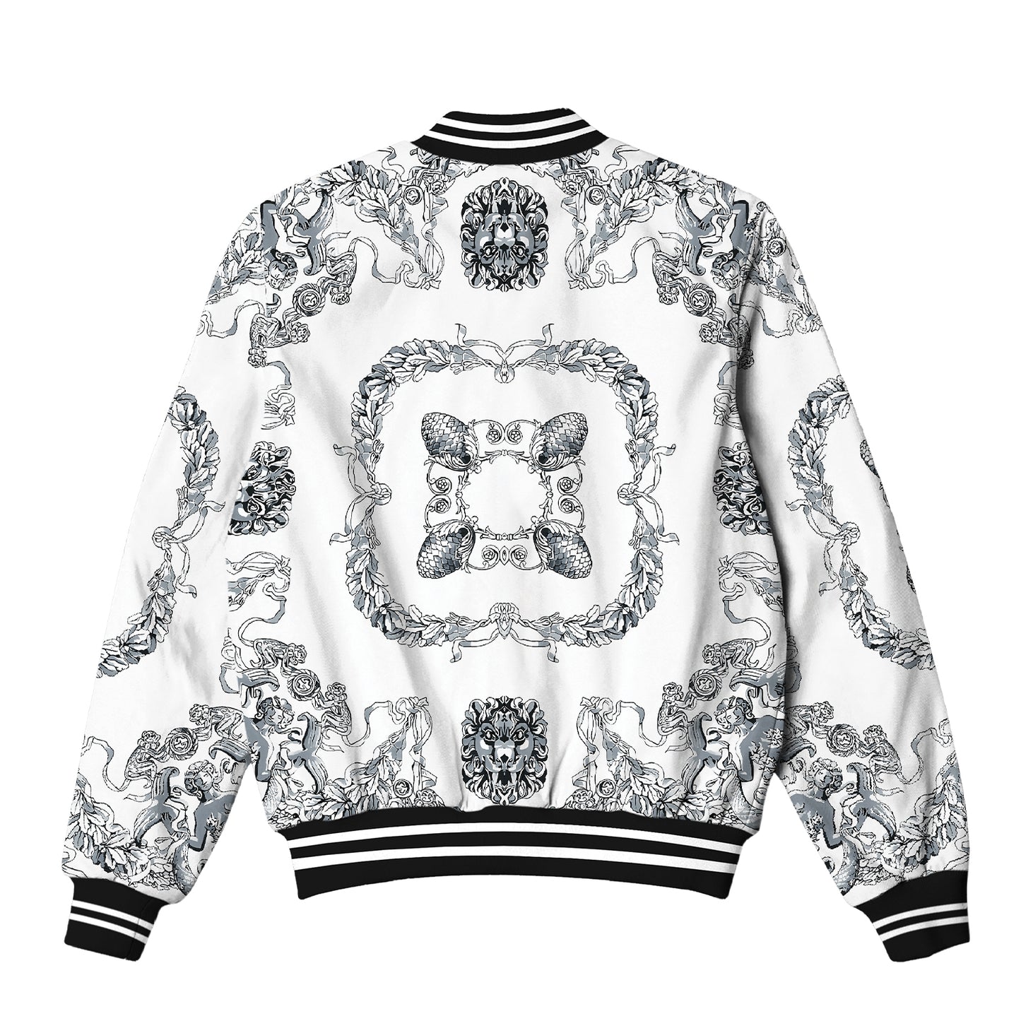 Sketch Myth Pattern Bomber Jacket