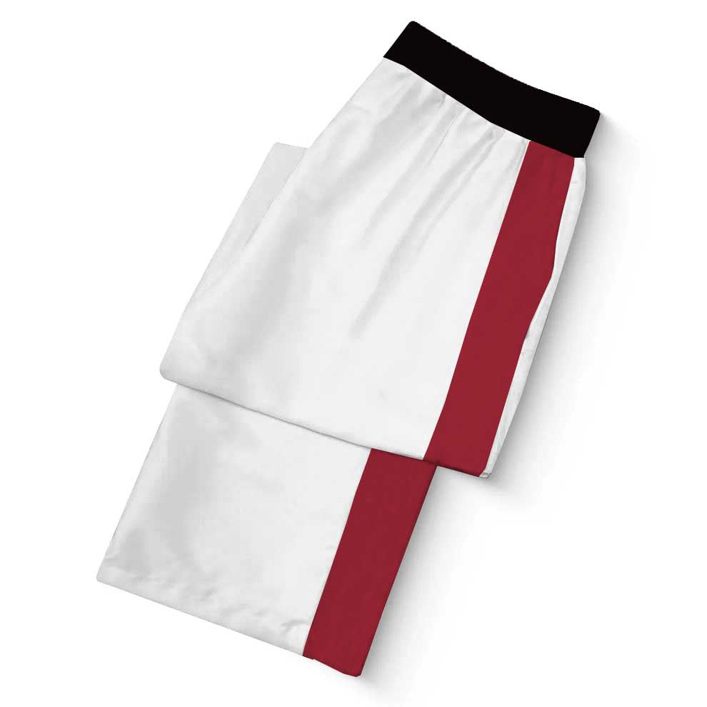 Baroque Print Casual Trousers With Elastic Waistband