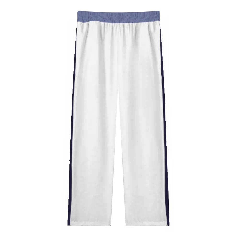 Divine Grace Print Casual Trousers With Elastic Waistband