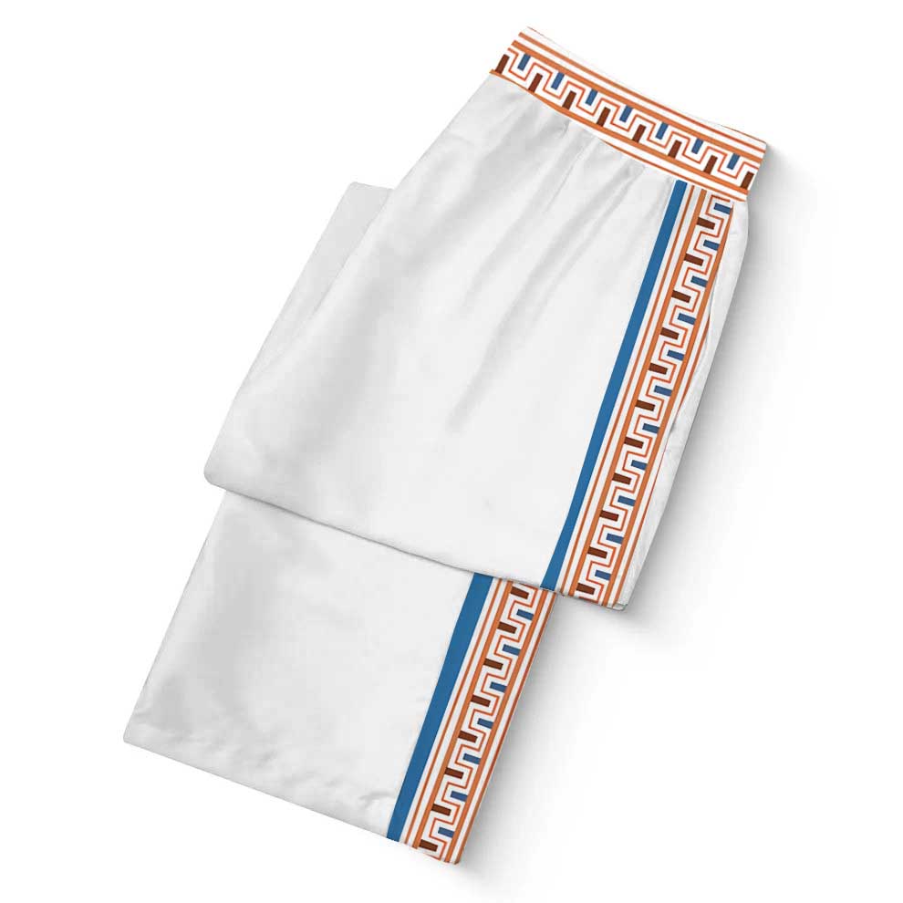 ROMA Print Casual Trousers With Elastic Waistband