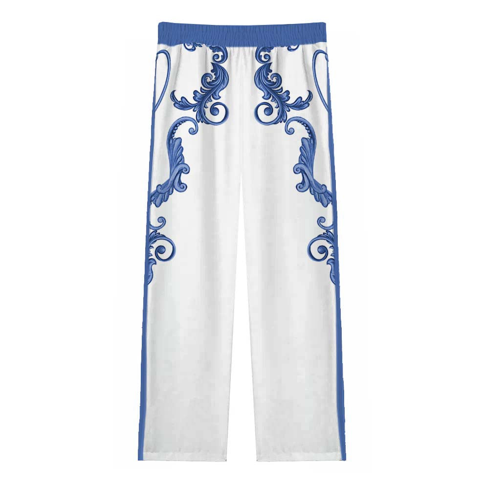 Renaissance Portrait Casual Trousers With Elastic Waistband