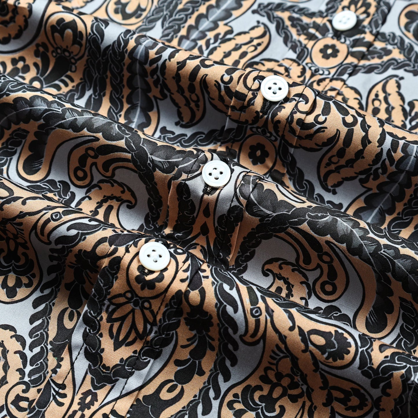 Tribal Paisley Print Long Sleeve Shirt Jonvidesign