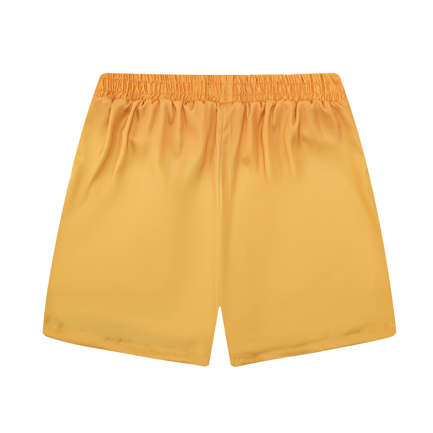 Modified Car Print Yellow Car  Elastic Waistband Summer Casual Shorts