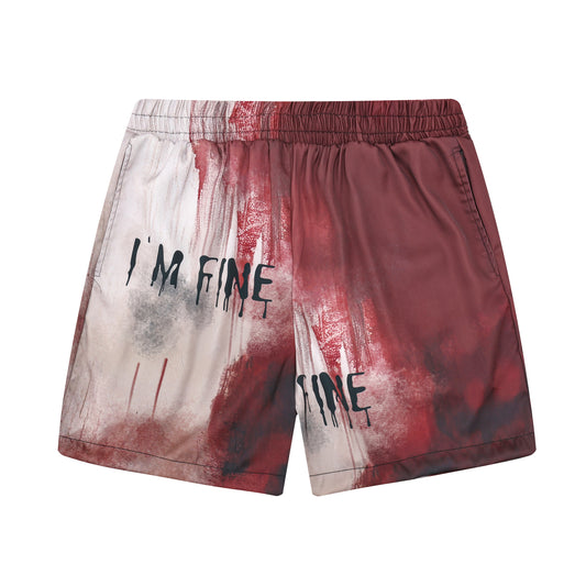 Im Fine Bloody Elastic Waistband Summer Casual Shorts