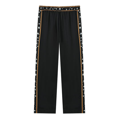 Halloween Scarecrow Casual Trousers With Elastic Waistband