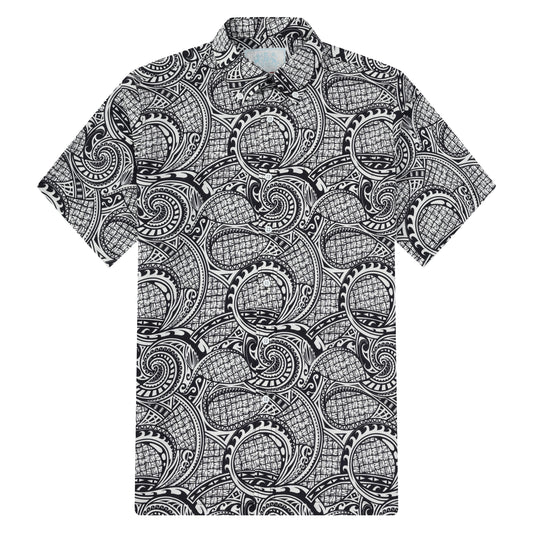Paisley Seamless Pattern Button Short Sleeve Shirt