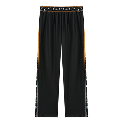 Halloween Scarecrow Casual Trousers With Elastic Waistband