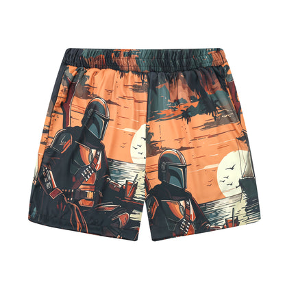 Star Wars Elastic Waistband Summer Casual Shorts