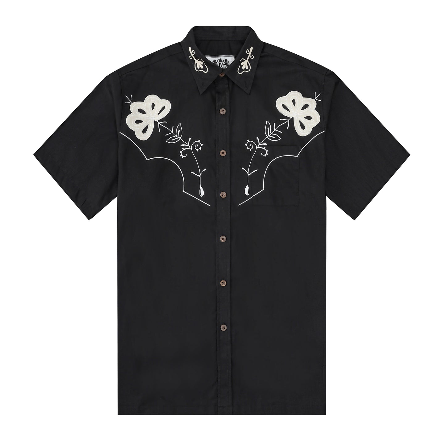 Floral Pattern Western Wear Short Sleeve Shirt for Men