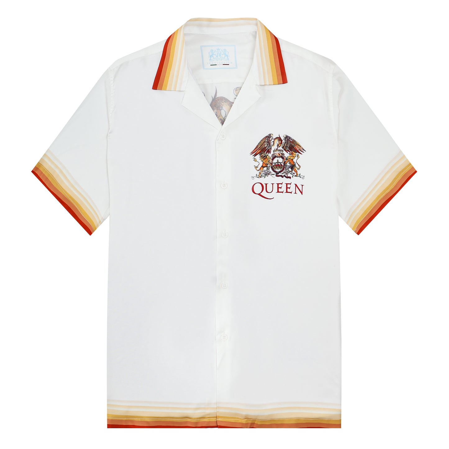 Queen Camp Collar Short Sleeve Shirt