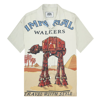 Star Wars Mecha Camp Collar Short Sleeve Shirt