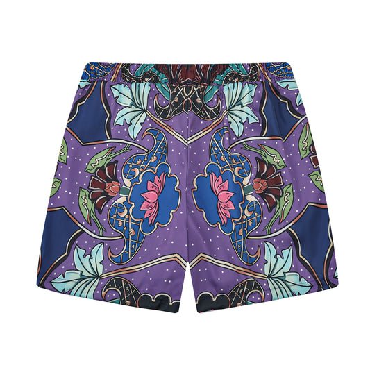 Men's Printed Elastic Waistband Summer Casual Shorts