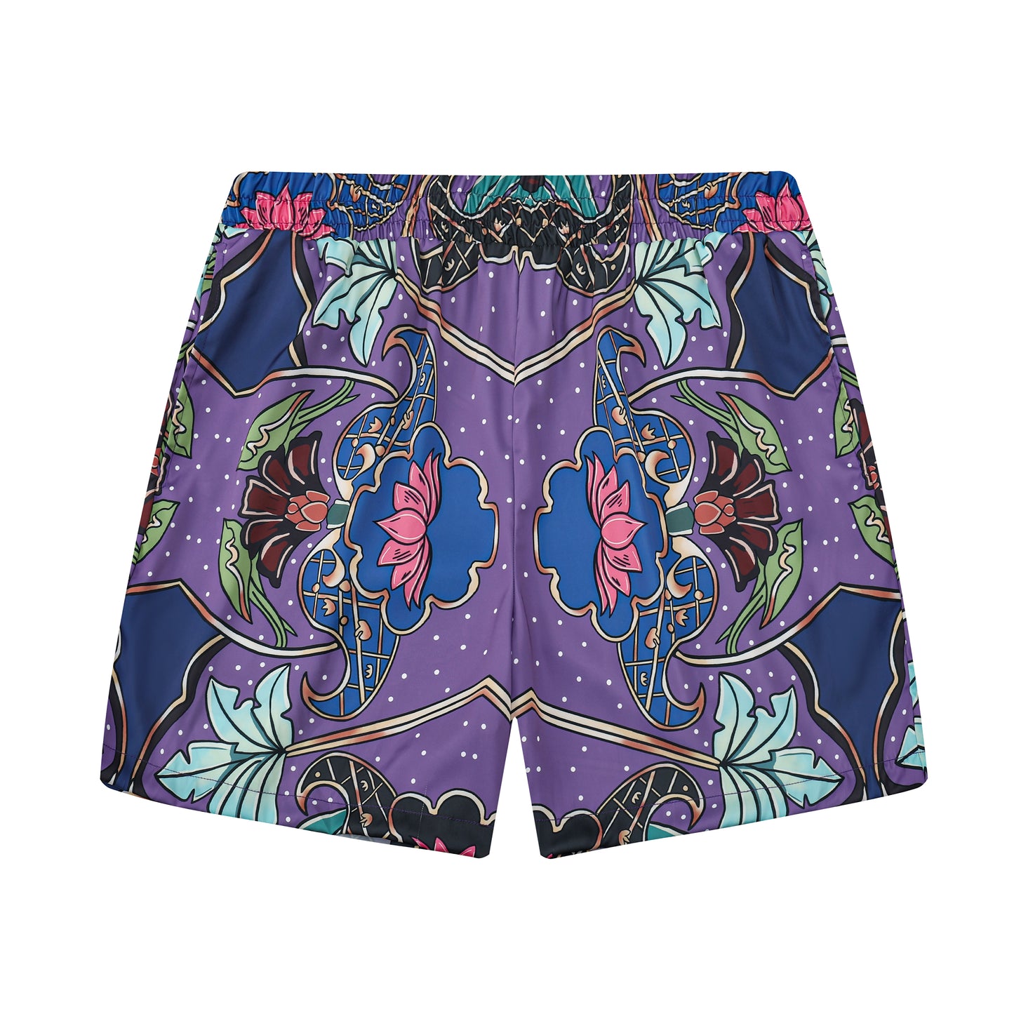 Men's Printed Elastic Waistband Summer Casual Shorts