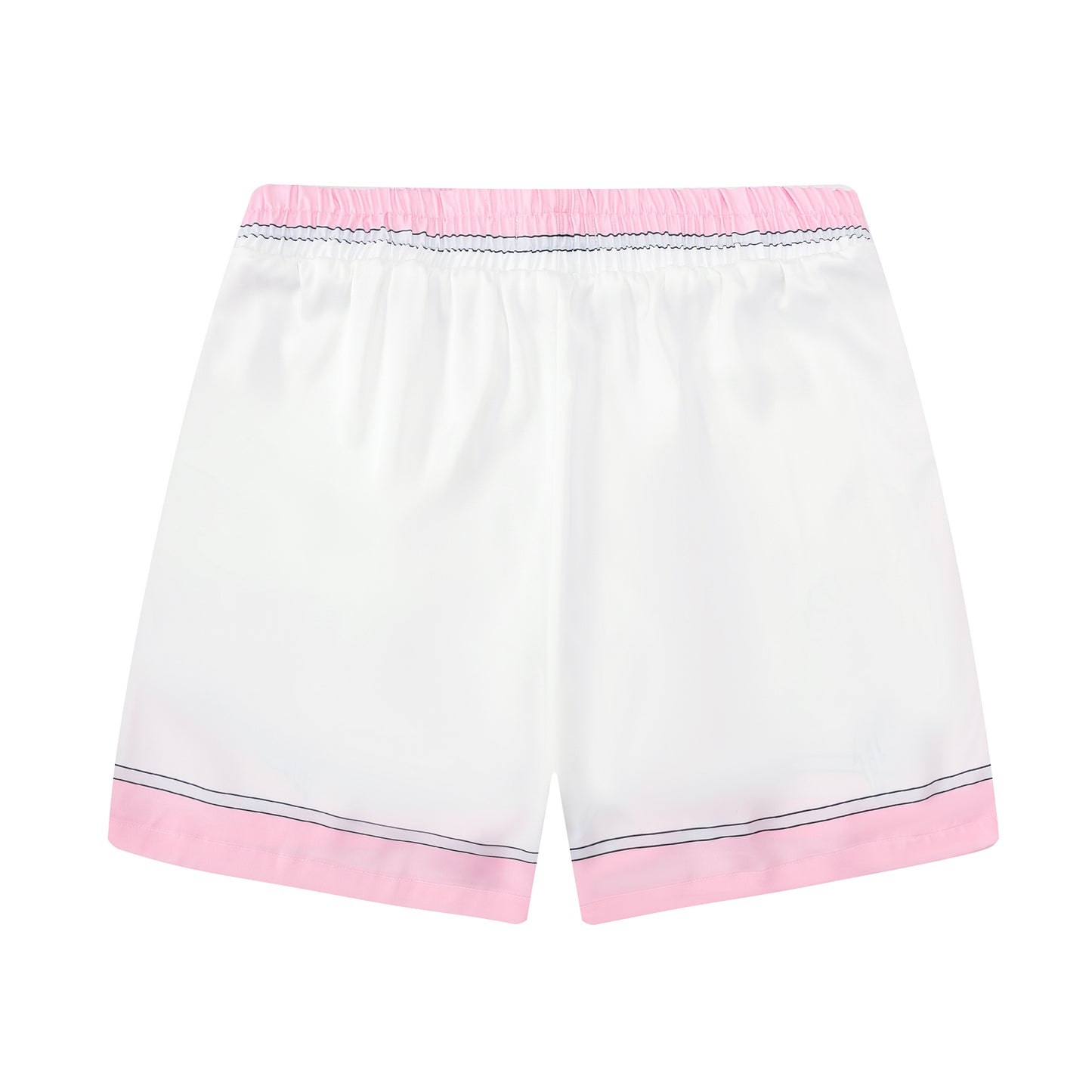 Marine Seahorse Pattern Pink Waistband Shorts
