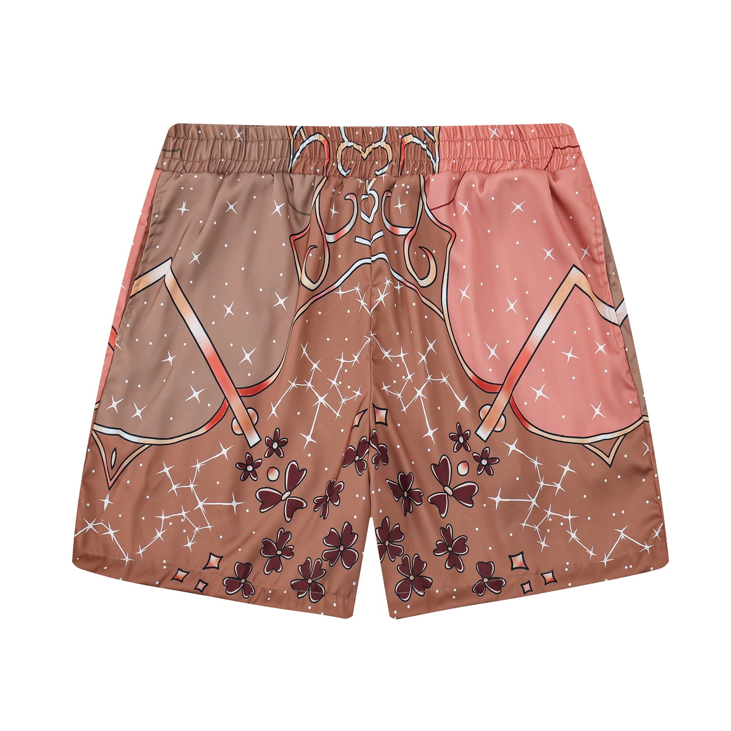 Men's Printed Elastic Waistband Summer Casual Shorts