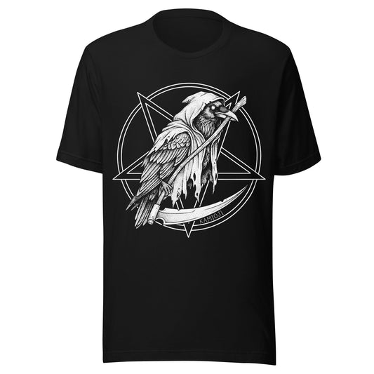 Grim Reaper Crow T Shirt