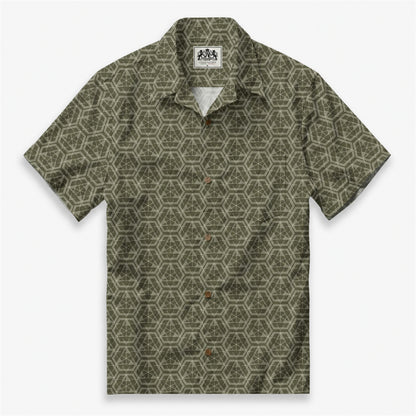Basic Geometric Camp Shirt
