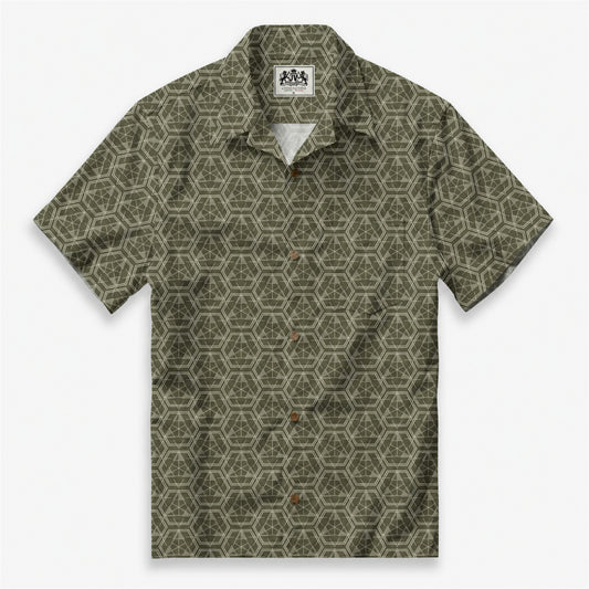 Basic Geometric Camp Shirt