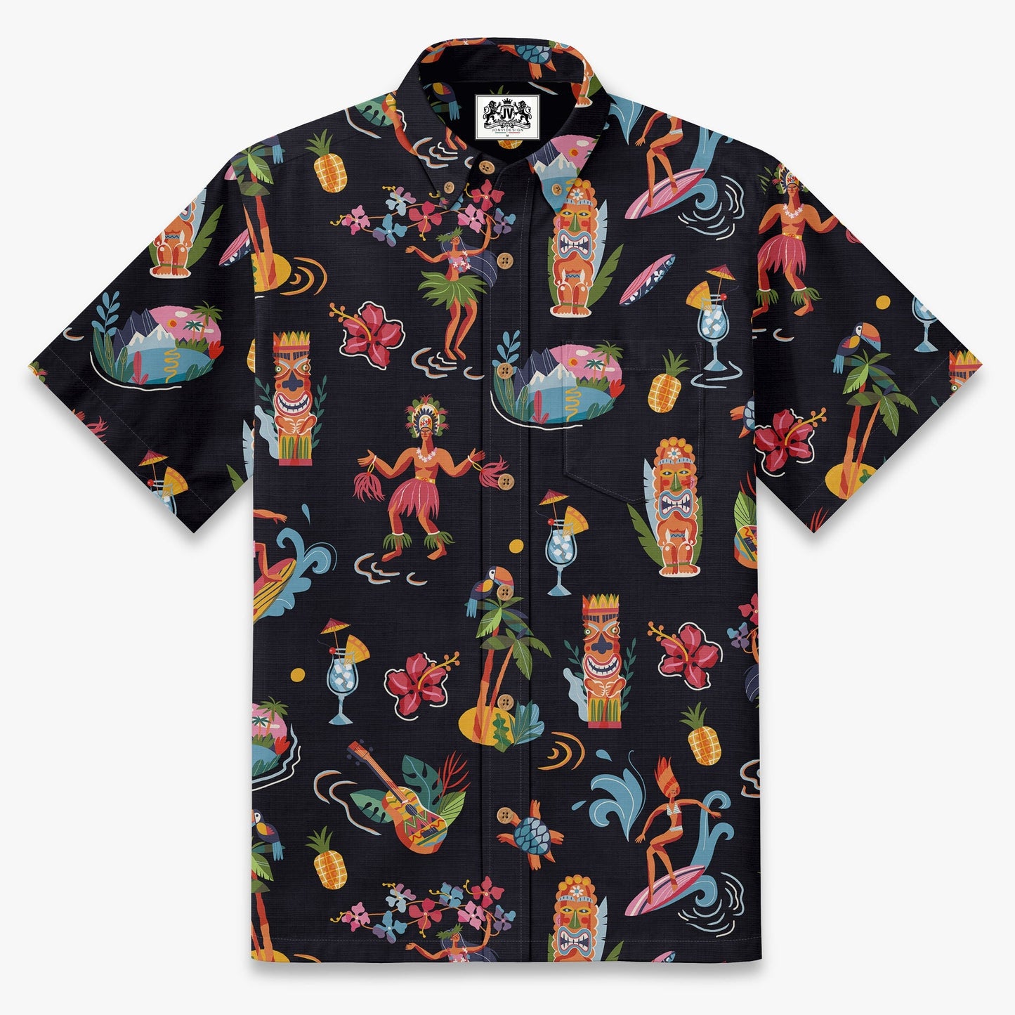 Retro Tiki Luau Hawaiian Shirt
