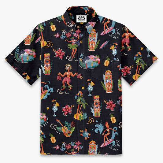 Retro Tiki Luau Hawaiian Shirt