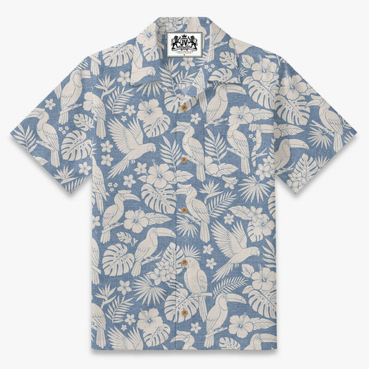 The Coastal Aviary Toile Camp Shirt