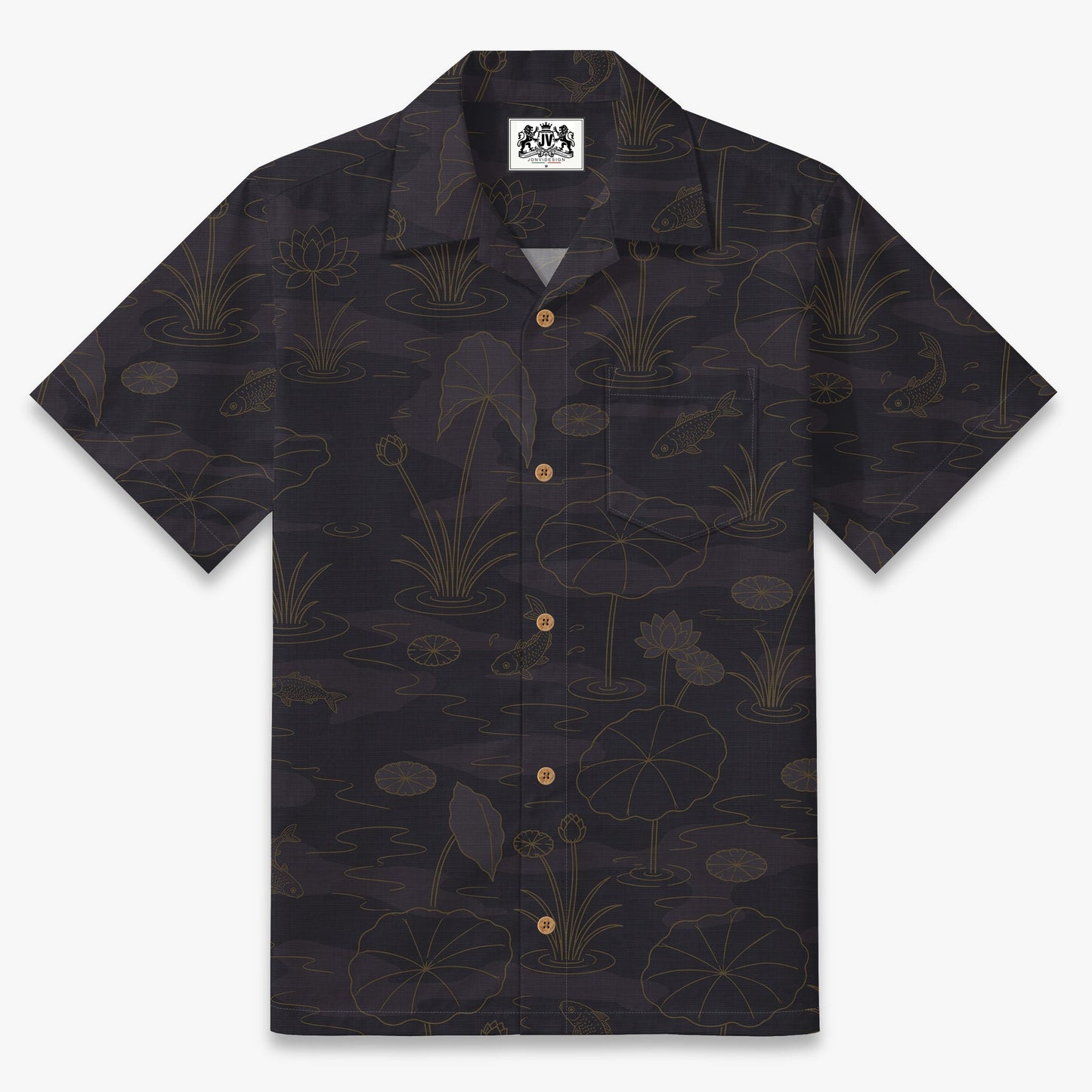 Koi Lotus Reverie Camp Shirt
