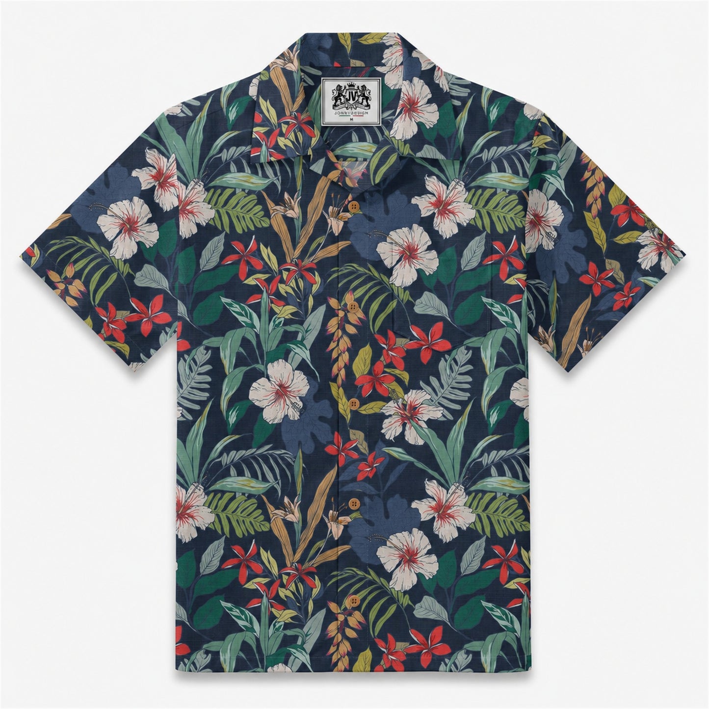 Midnight Garden Breeze Camp Shirt