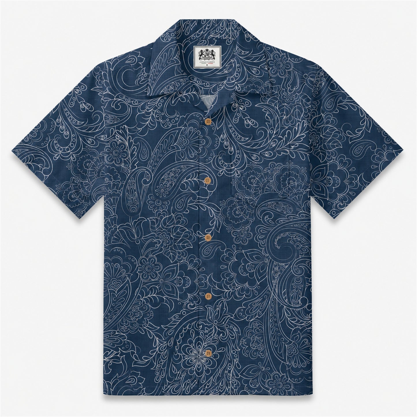 Cocoa Paisley Vintage Camp Shirt