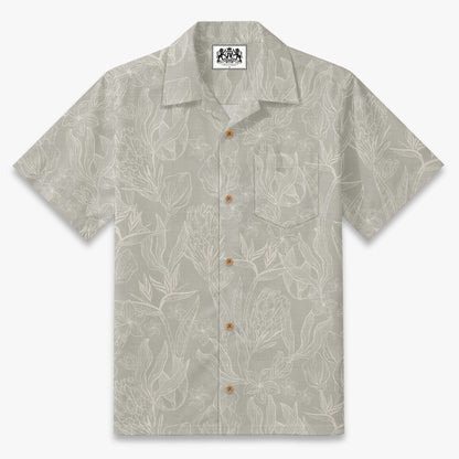 Coastal Protea Sketch Camp Shirt