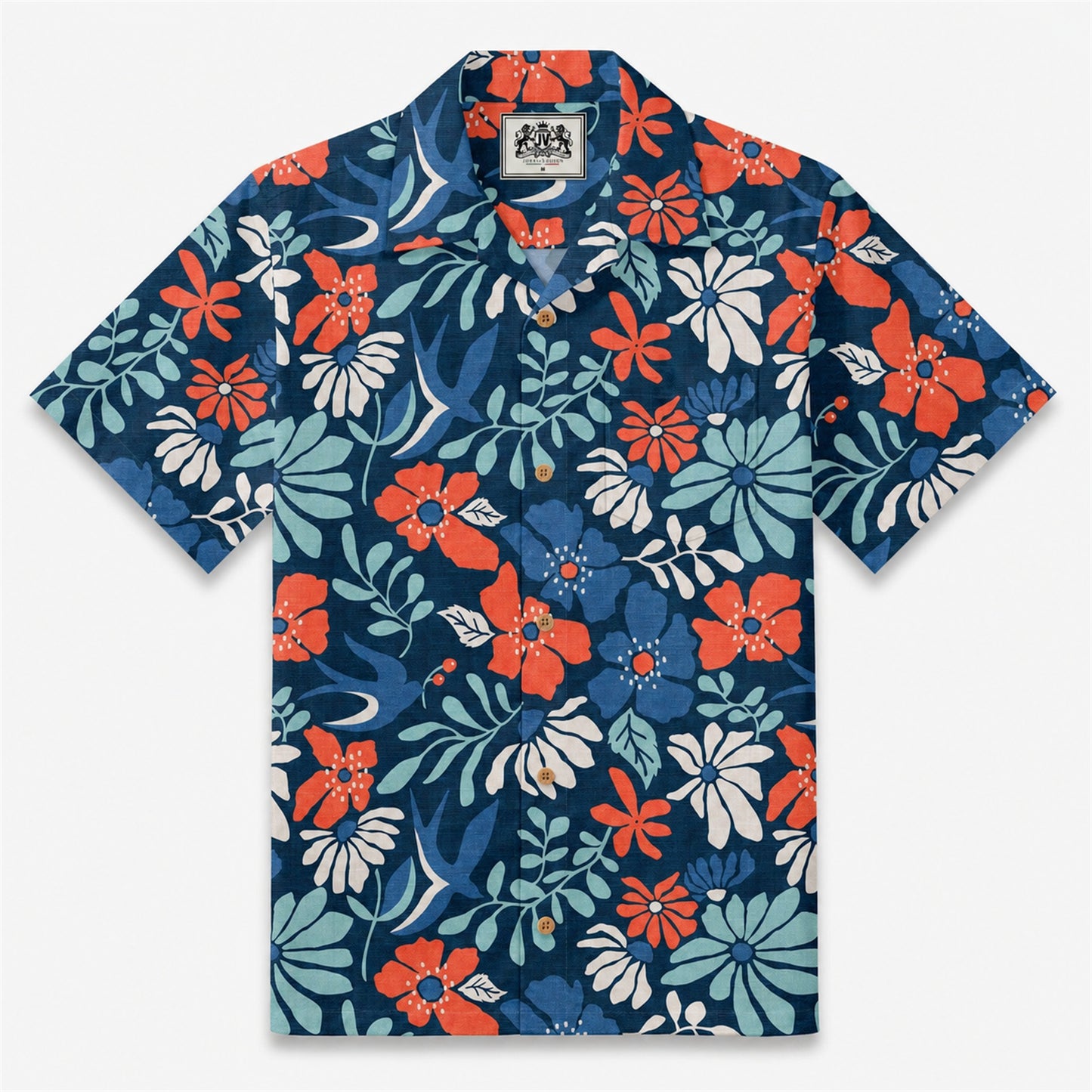 Midnight Garden Escape Camp Shirt
