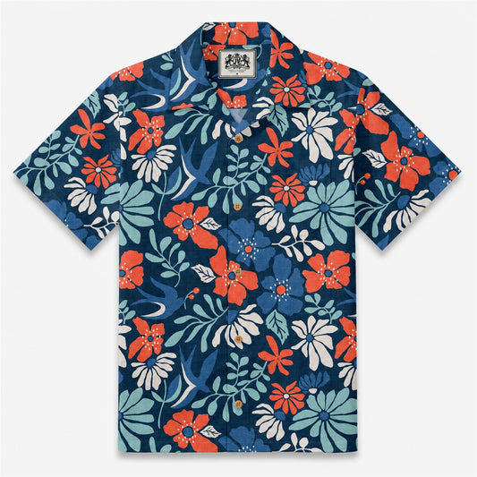 Midnight Garden Escape Camp Shirt