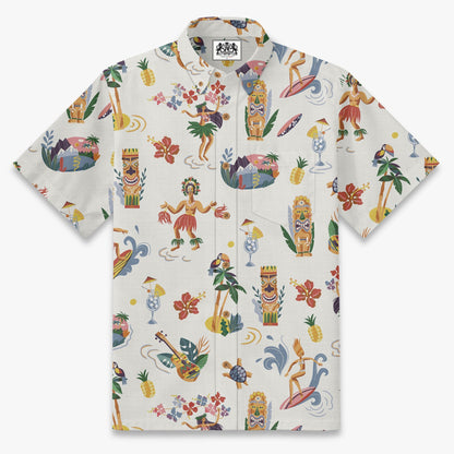 Retro Tiki Luau Hawaiian Shirt
