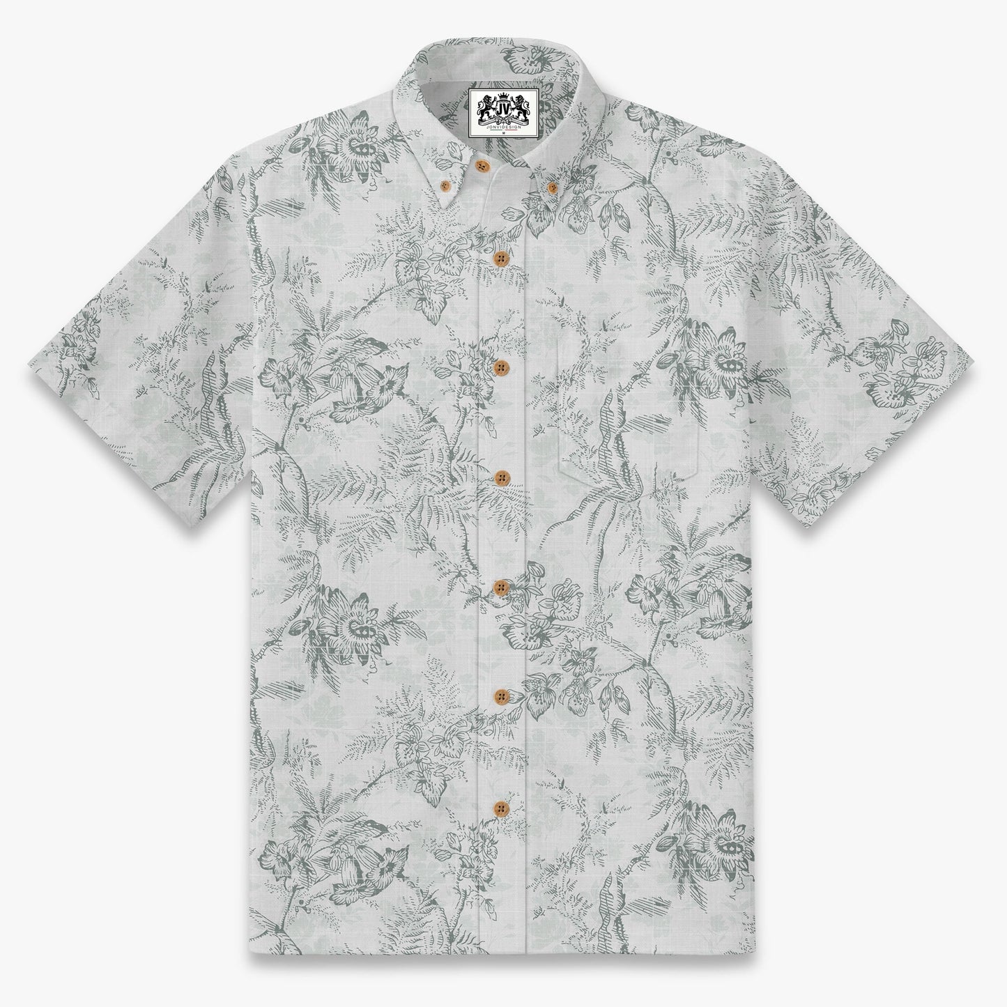 Monochromatic Botanical Toile