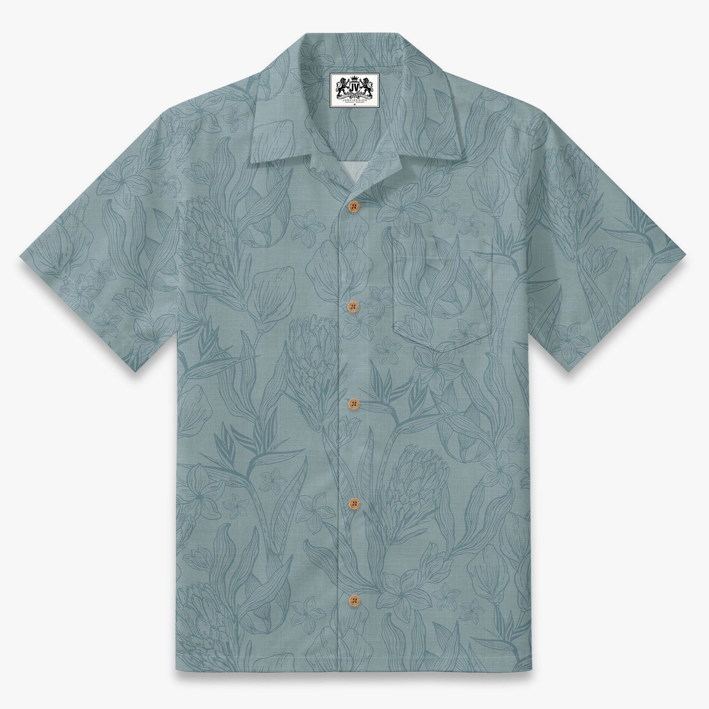Coastal Protea Sketch Camp Shirt