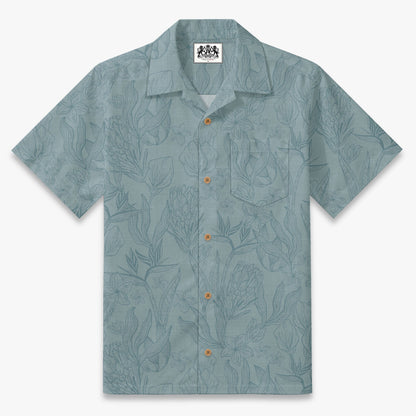 Coastal Protea Sketch Camp Shirt