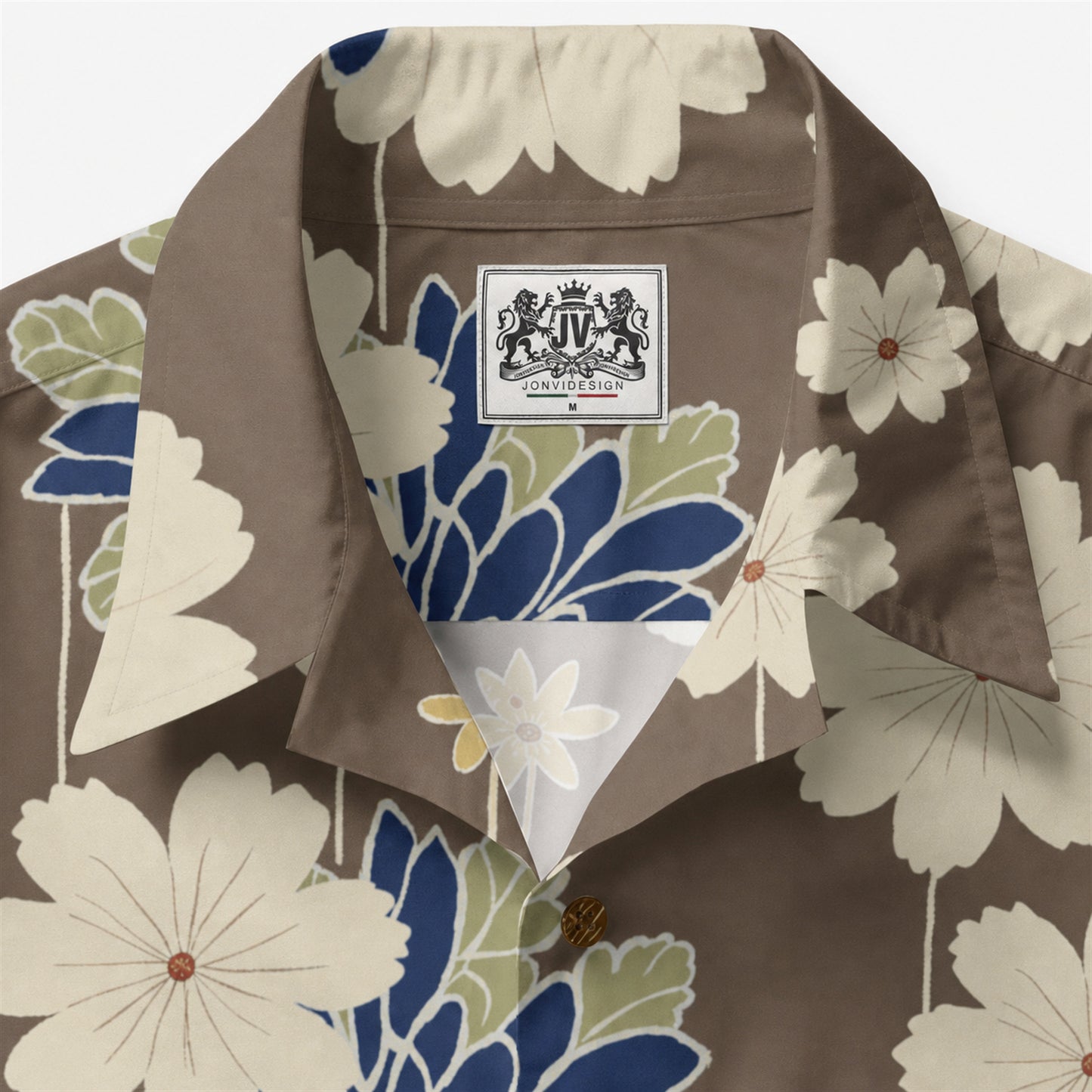 Midnight Petal Waltz Camp Shirt