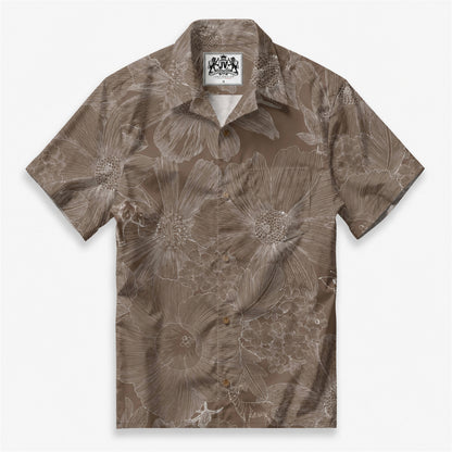 Indigo Floral Elephant Whisper Camp Shirt