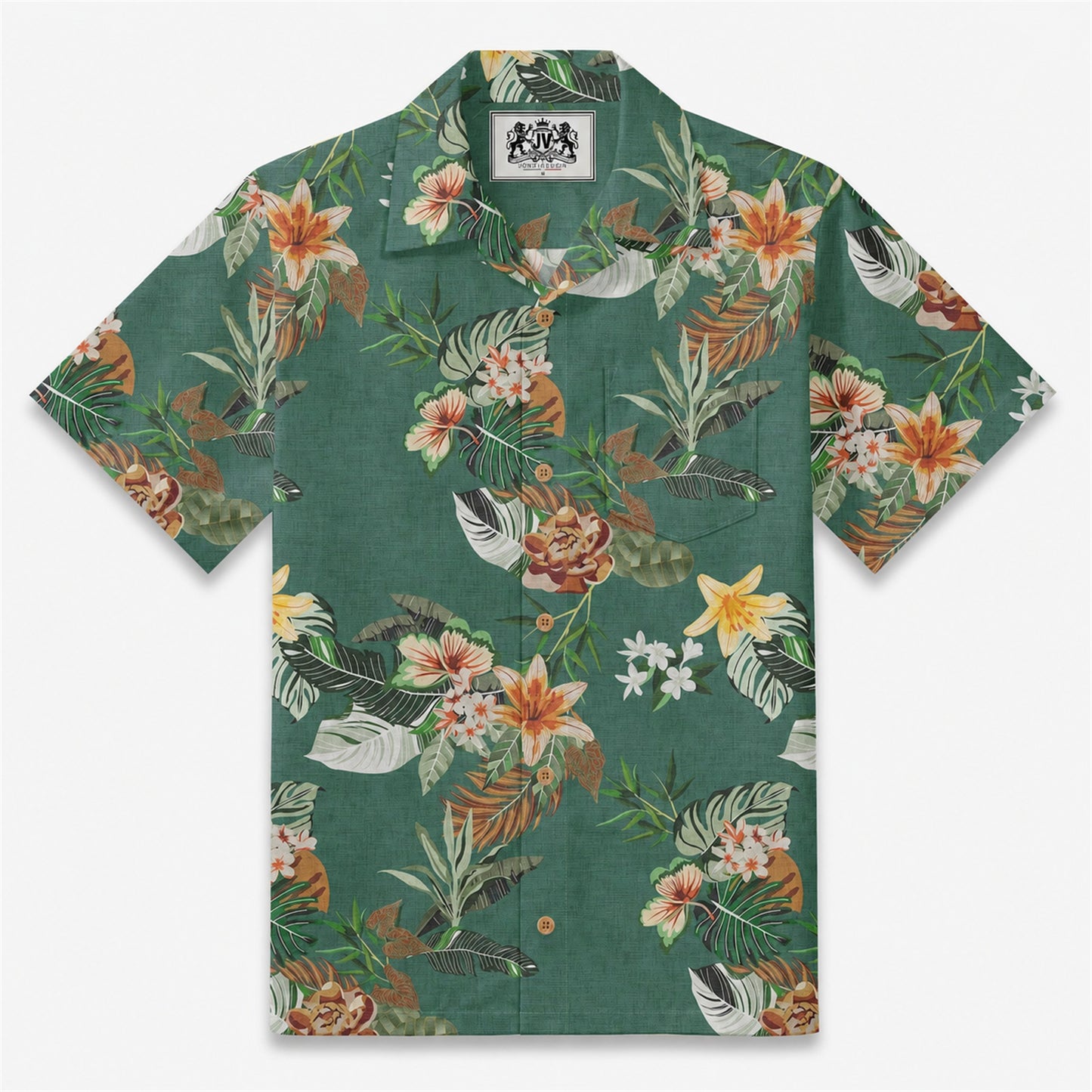 Lush Horizon Bloom Camp Shirt