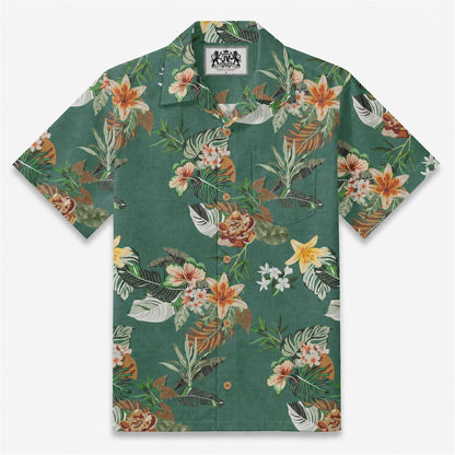 Lush Horizon Bloom Camp Shirt