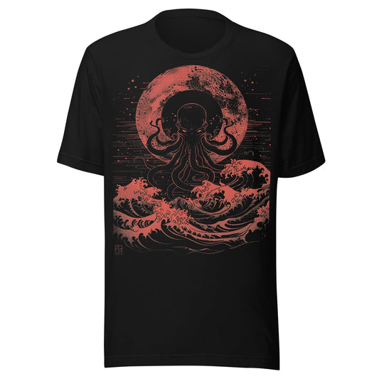 Cthulhu Red Moon T Shirt