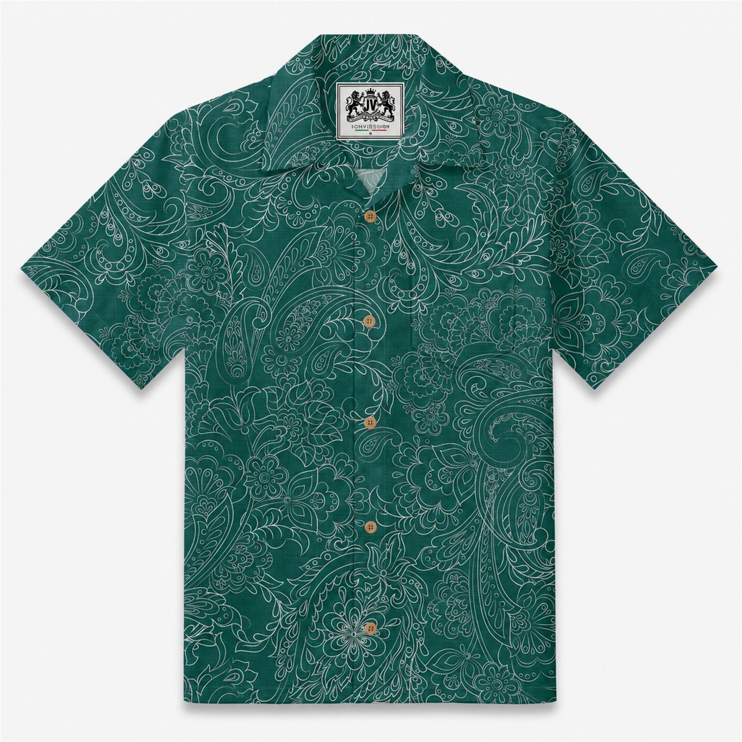 Cocoa Paisley Vintage Camp Shirt