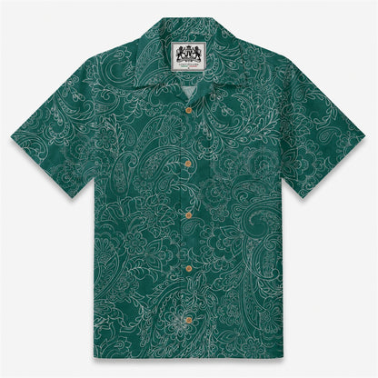 Cocoa Paisley Vintage Camp Shirt