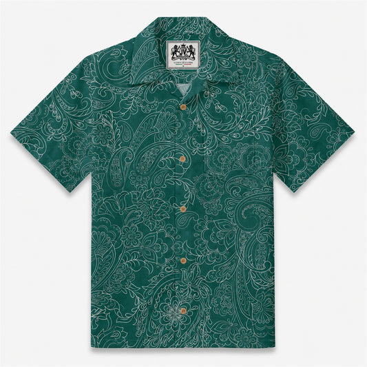 Cocoa Paisley Vintage Camp Shirt