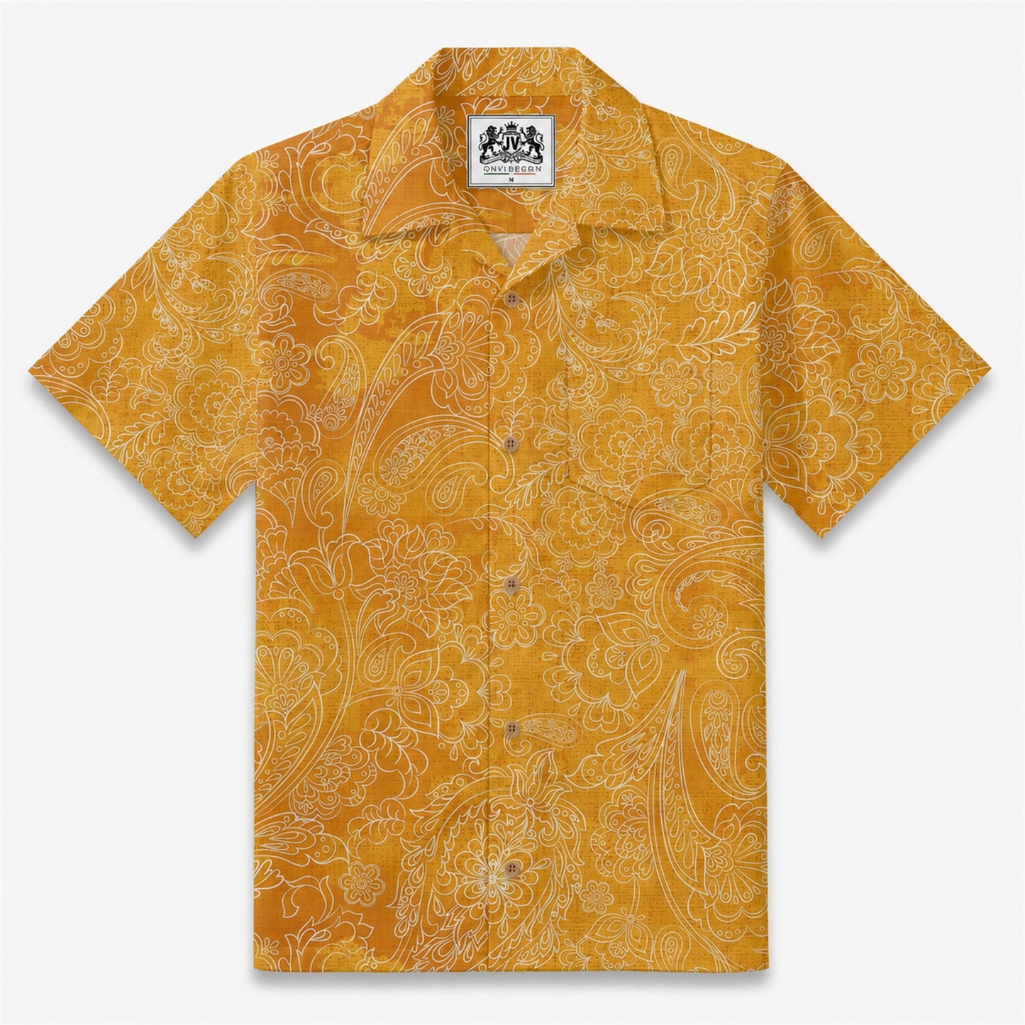 Cocoa Paisley Vintage Camp Shirt