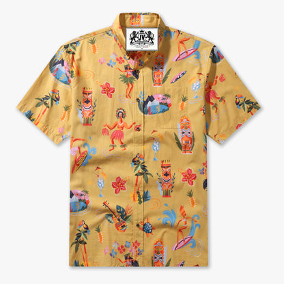 Retro Tiki Luau Hawaiian Shirt
