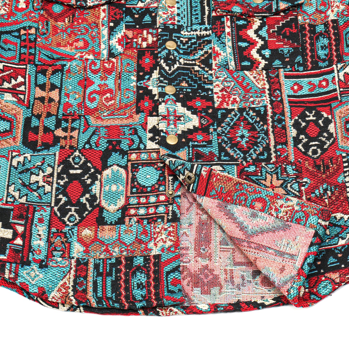 Western Aztec Jacquard Heavy Fabric Shacket