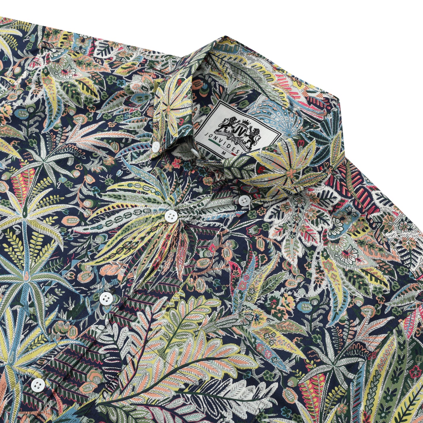 Aloha Tropical Style Button Short Sleeve Shirt